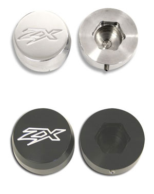 Kawasaki ZX Engraved Fork Caps | ID 419