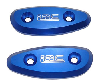 Mirror block offs Color Blue Engraving LRC Style Regular | ID A2802BULRC