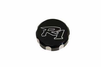 Reservoir cap Color Black Engraving R1 Material Billet Side Front Type 1 cap | ID A2979AB