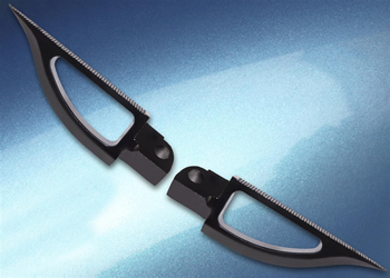 Footpegs Color Black Side Rear Style Blade | ID A4289B