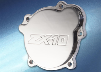 Stator cover Color Chrome Engraving ZX10 Style Solid Kawasaki ZX1000 Ninja ZX 10R 2004 2005 | ID CA2908