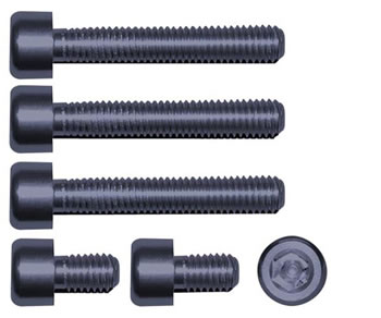 Gas cap screw kit Color Gunmetal | ID GTBK501GM