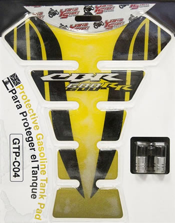 Tank pad Color Yellow and Black Honda CBR600RR Universal | ID GTPC04Y