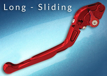 Lever Adjustable Handle Color Red Engraving No Side Brake Style Sliding folding | ID LBFS | RED