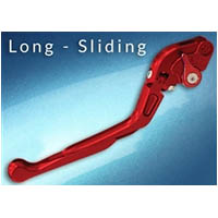 Lever Adjustable Handle Color Red Engraving No Side Clutch Style Sliding folding | ID LCFS | RED