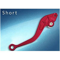 Lever Adjustable Handle Color Red Engraving No Side Clutch Style Short | ID LCS | RED