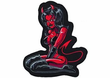 Death girl 12x9in patch | ID LT30054