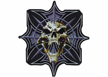 Gothic skull and cross patch | ID LT30055