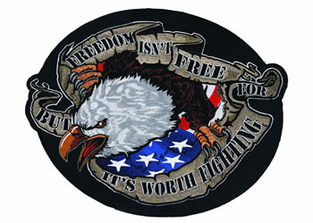 Freedom eagle large patch 9 25x12in | ID LT30094