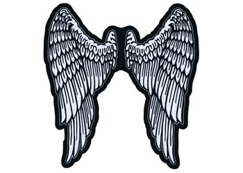 Angel wings 11x11 5in patch | ID LT30159