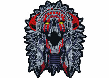 Horned chief 11x11in patch | ID LT30167