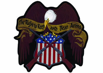 Right to bear arms eagle patch lg | ID LT30184