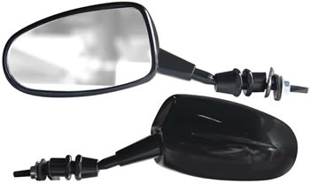 Mirror Mini Color Black Side Left and right Style Mini | ID MIR38B