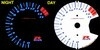 Illumiglo gauges Style Reverse Suzuki GSX R1000 2005 2006 | ID SRP0822