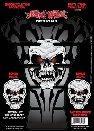 Tank pad Style Tribal Skull Universal | ID YSLT70014