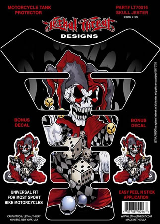 Tank pad Style Skull Jester Universal | ID YSLT70016