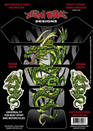 Tank pad Style Green Dragon Universal | ID YSLT70026