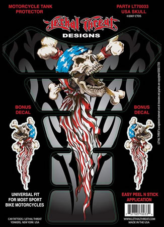Tank pad Style USA Skull Universal | ID YSLT70033