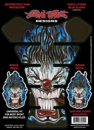 Tank pad Style Blue Clown Universal | ID YSLT70050