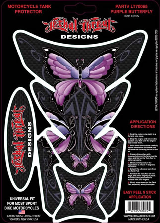 Tank pad Style Purple butterfly Universal | ID YSLT70065