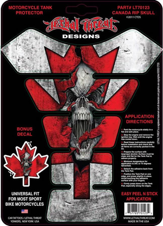 Tank pad Style Canada ripping Skull Universal | ID YSLT70123