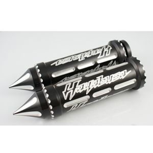 Hayabusa New ENGRAVED Style Straight Grips | ID  BLC6039