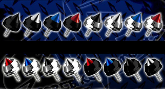 Suzuki GSXR600 GSXR750 GSXR1000 Bar End Spikes 16 Colors | ID 2638