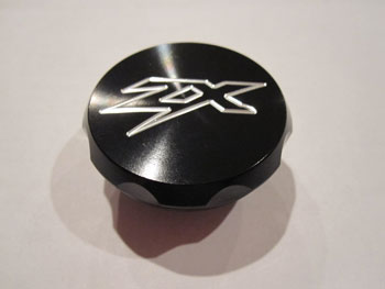 Billet Oil Fill Cap ZX Engraved Black Anodized | ID 871